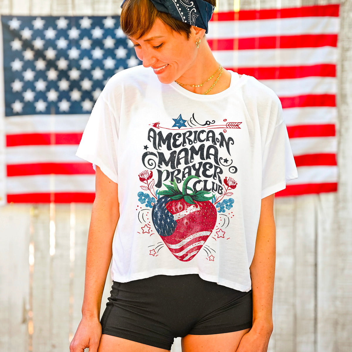 American mama praying club 95195 DTF transfer