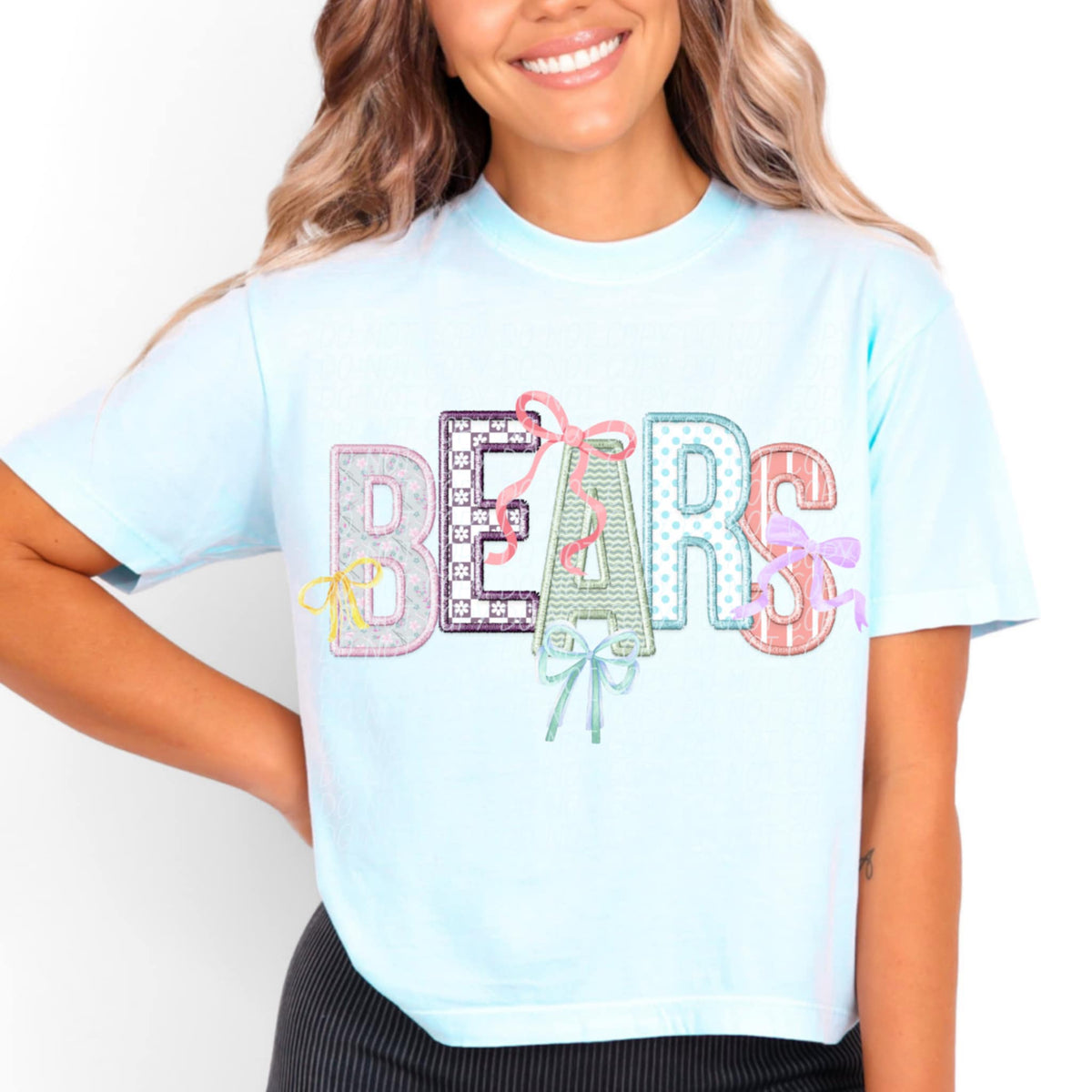 Bears Spring Bow Mascots (CITY) 97150 DTF transfer