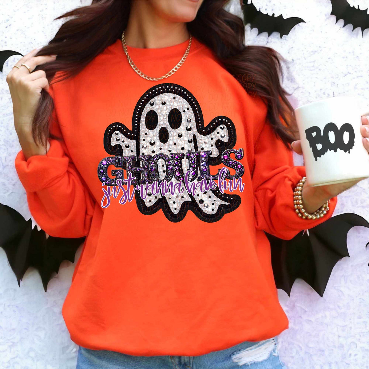 Ghouls just wanna have fun ghost (CITY) 55902 DTF transfer
