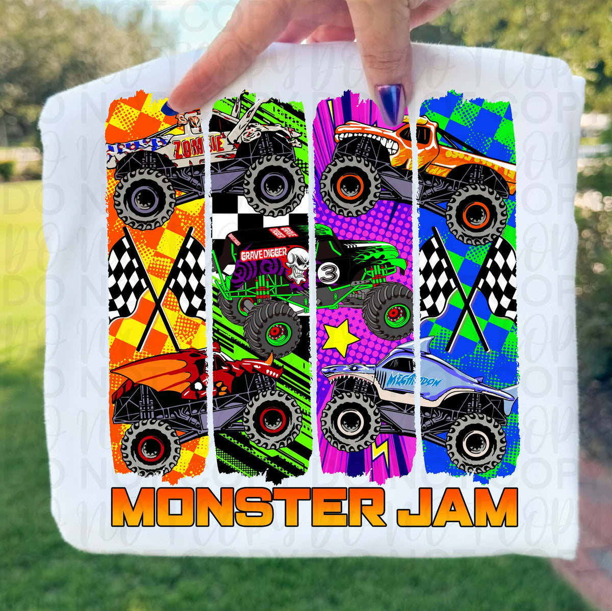 Jam trucks (UAC) DTF Transfer