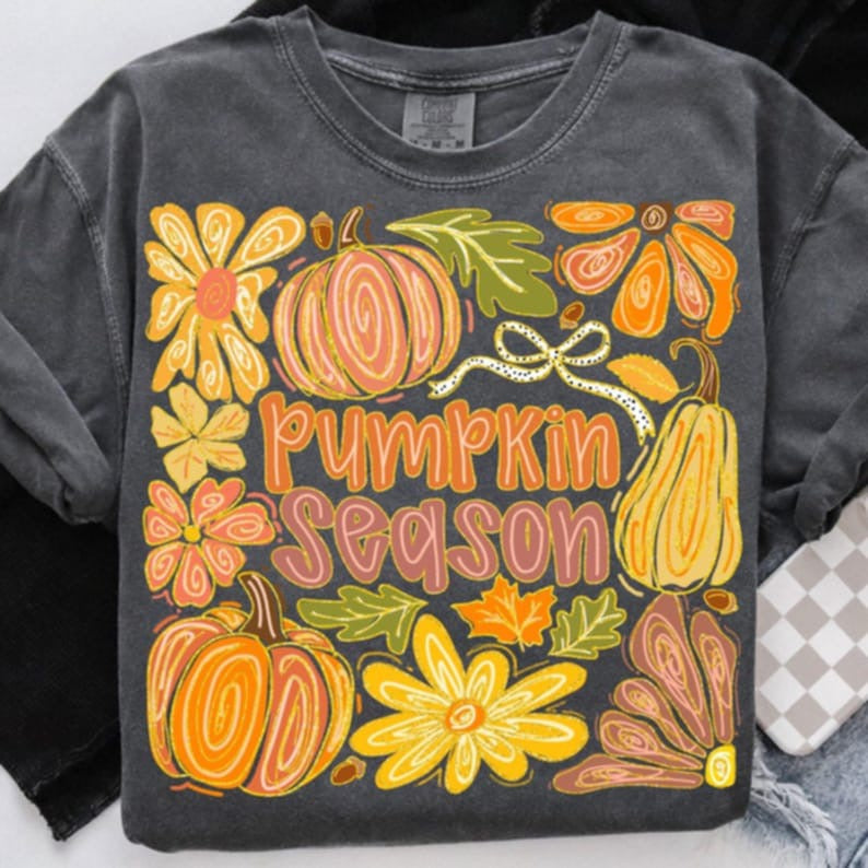 Pumpkin Season DTF transfers