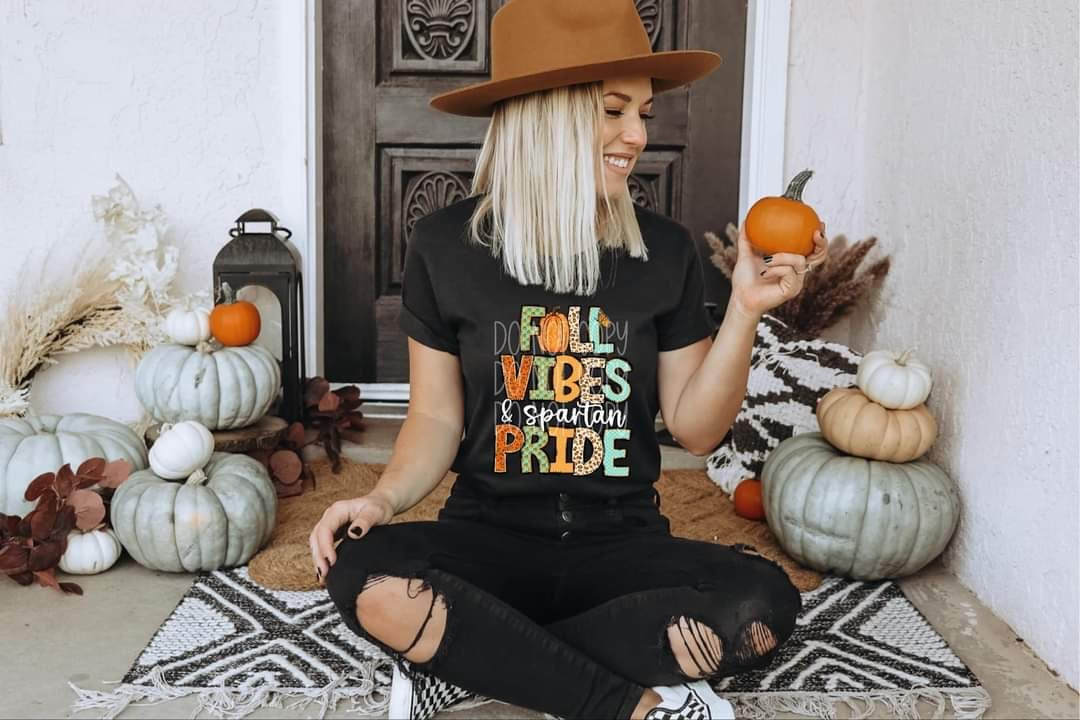 Fall vibes & Spartan pride 50730 DTF transfer