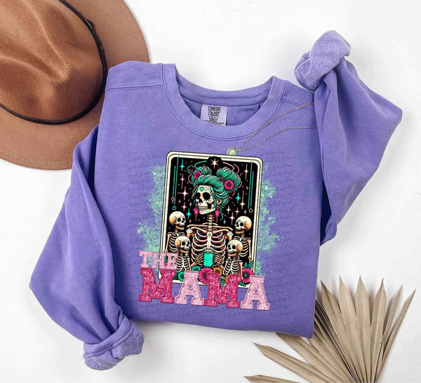 The Mama Skelly Space buns DTF transfer 13957