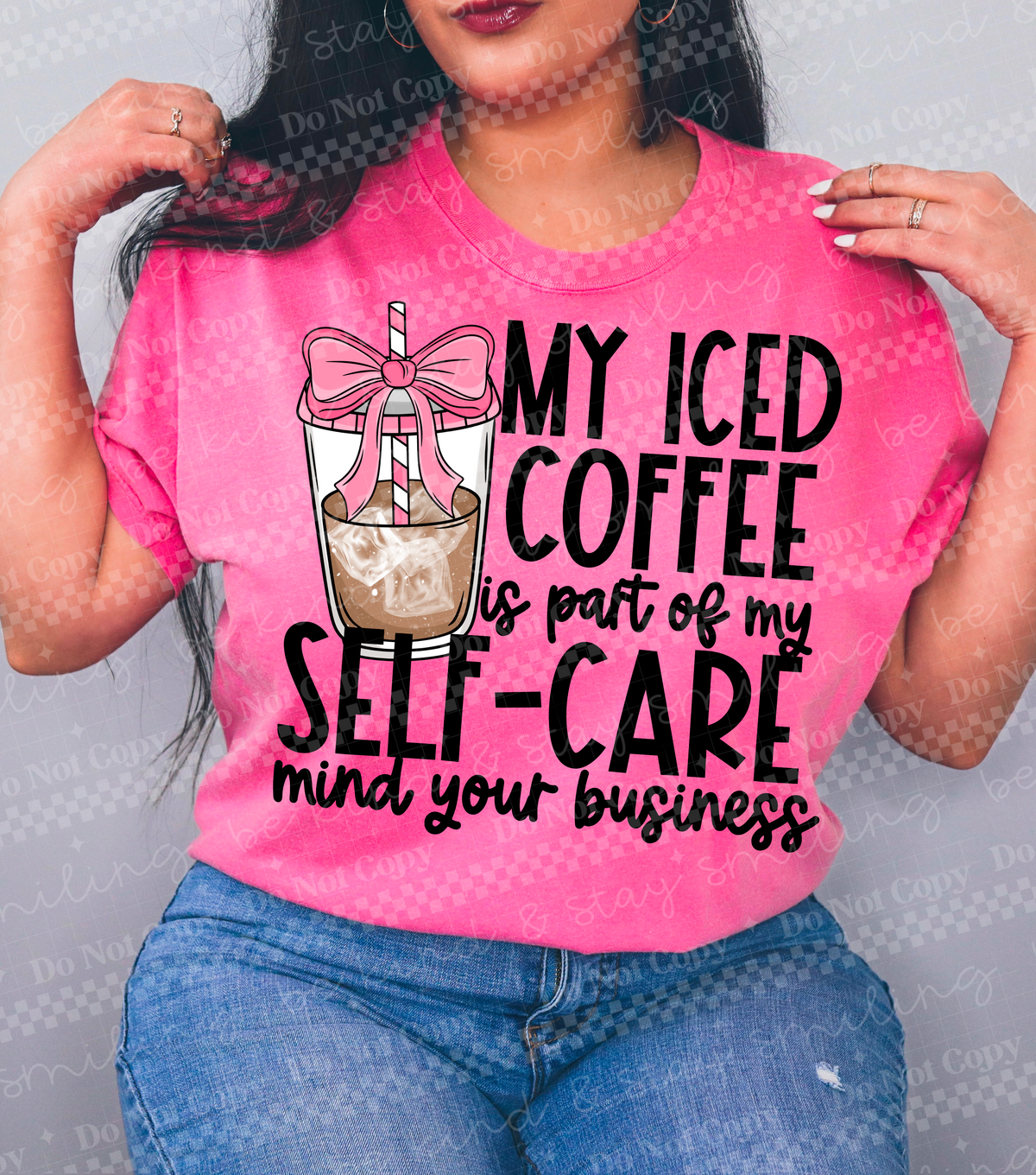My iced coffee is part of my self care (CMLD) 100448 DTF transfer
