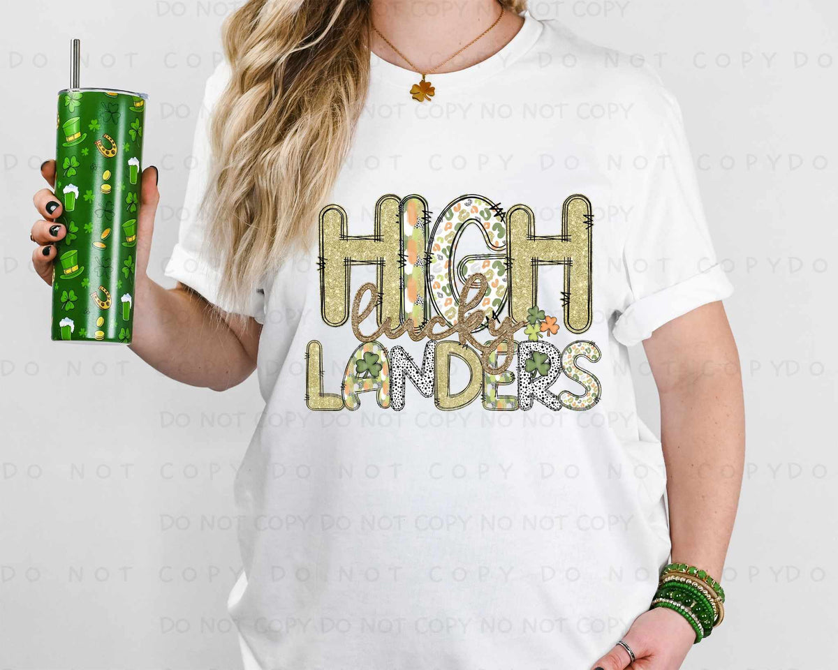 Lucky highlanders st Patrick patterns (caplinger) 82466 DTF transfer