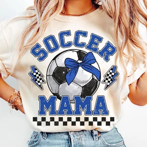 Soccer mama blue font 85706 DTF transfer