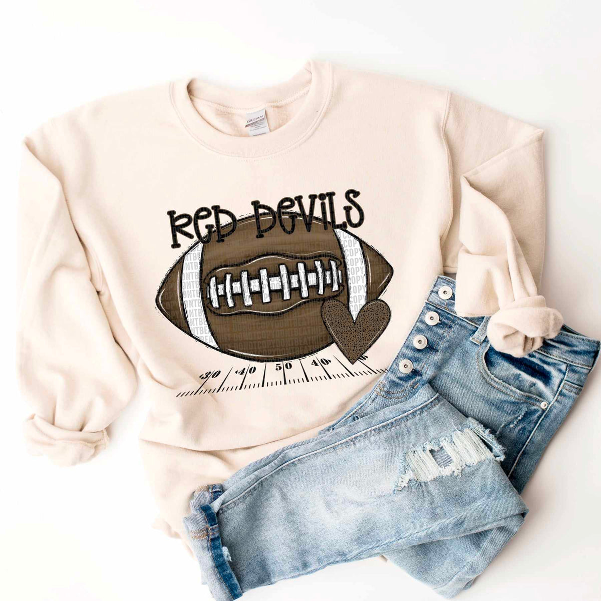 Red Devils football 53336 DTF transfers