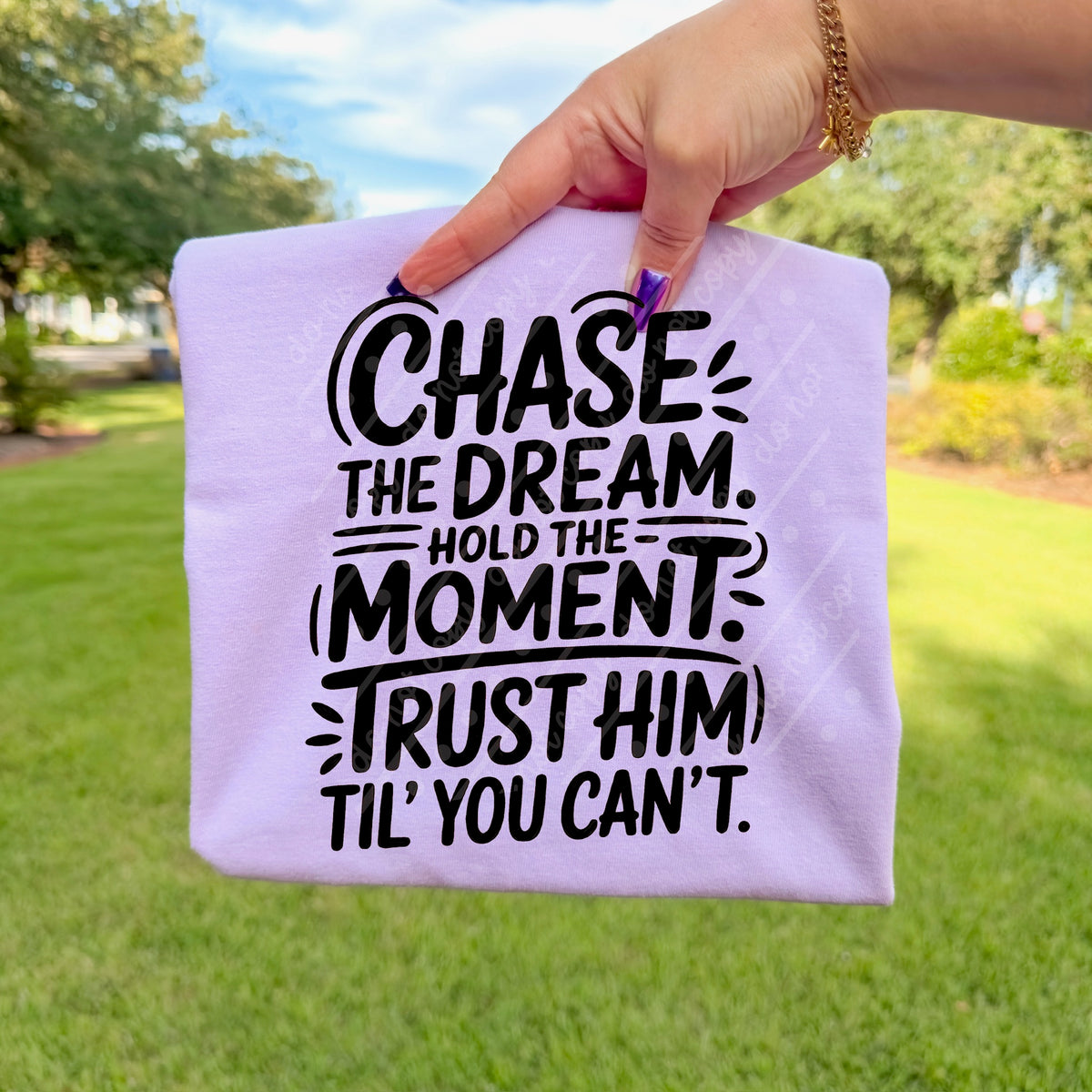 Chase the dream (regular font) (black) (texasgal) DTF Transfer