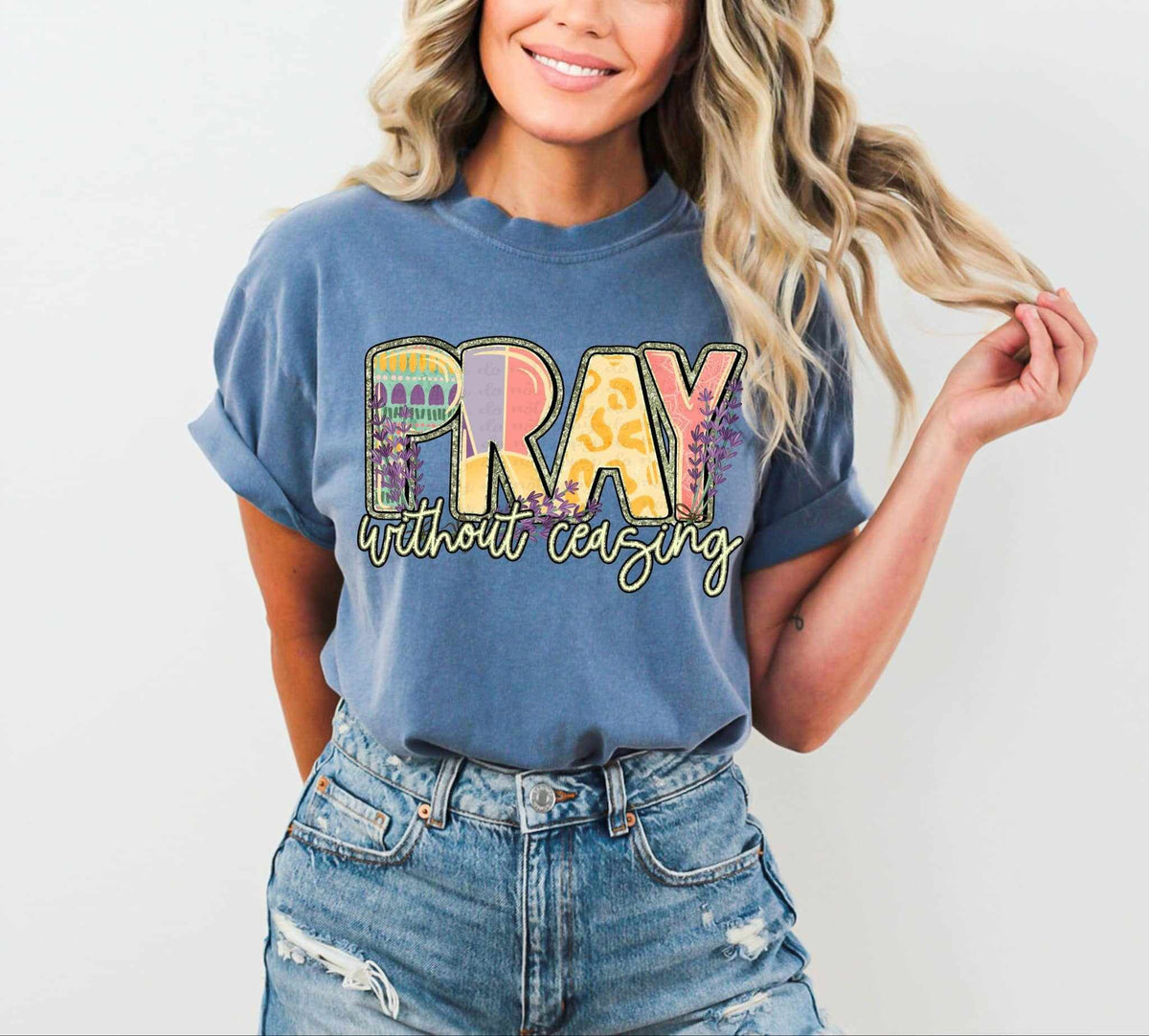 Pray without ceasing exclusive 65169 DTF transfer