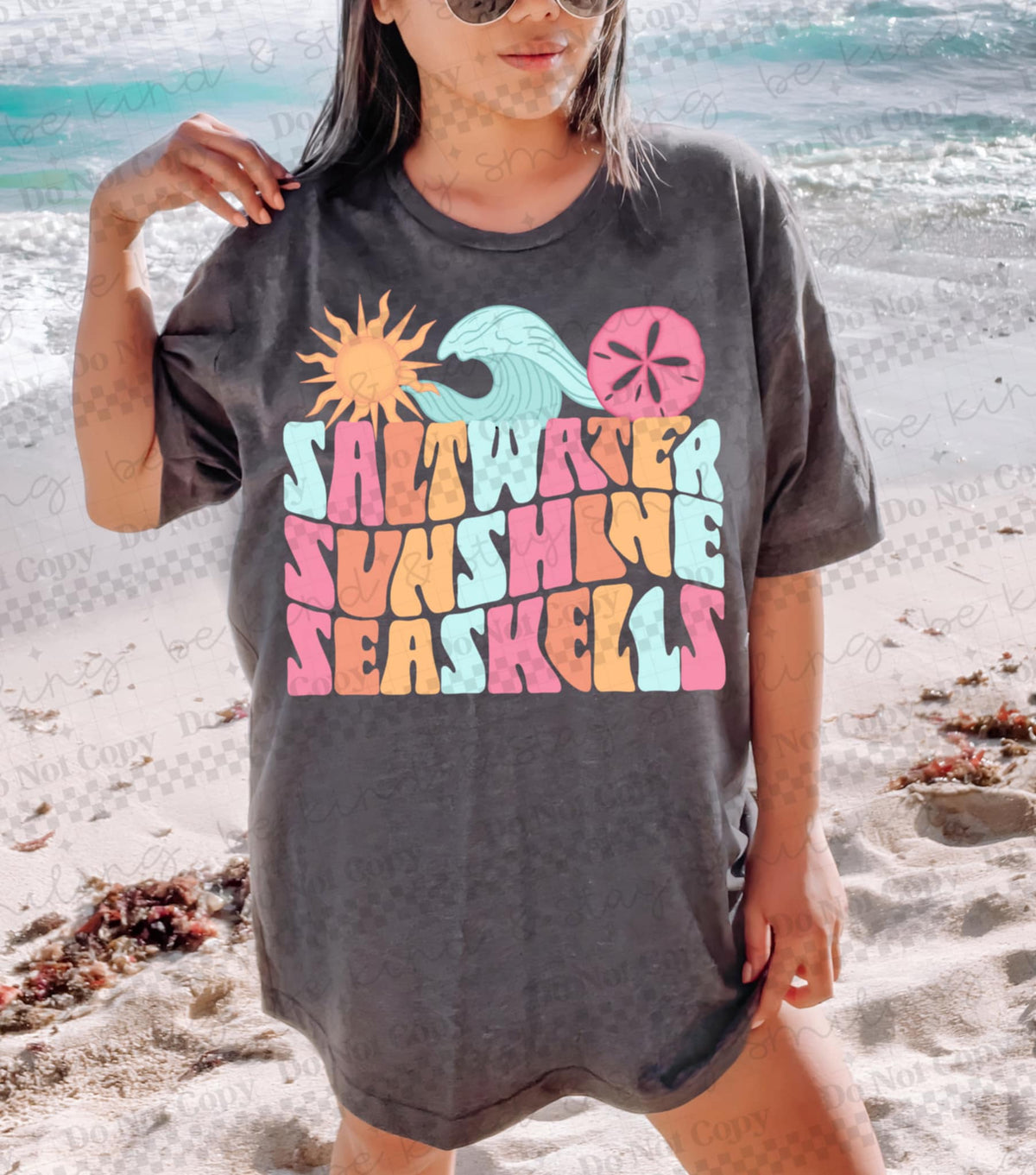 Saltwater sunshine seashells (CMLD) 96540 DTF transfer