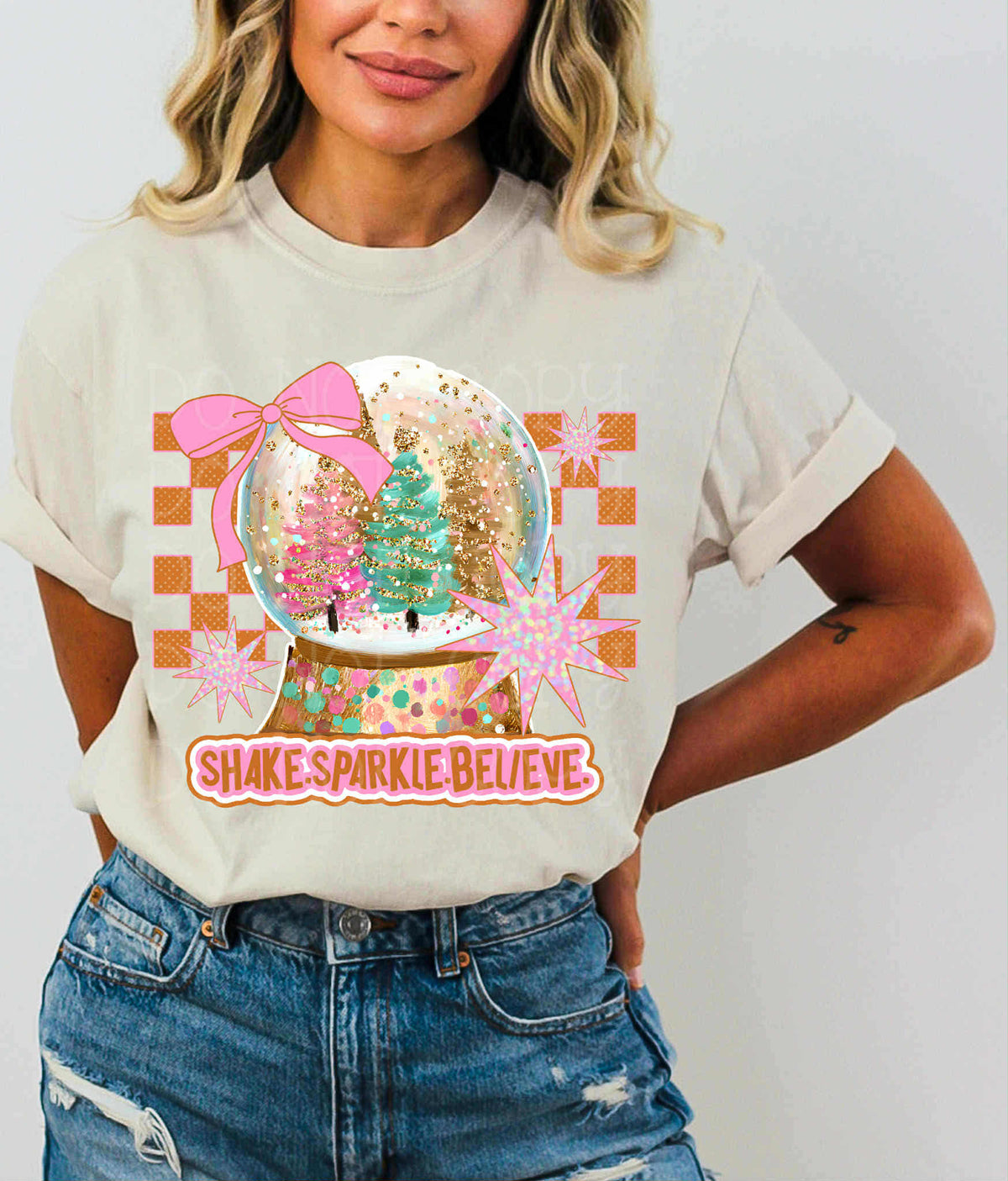 Shake Sparkle Believe snowglobe (C’s) DTF Transfer
