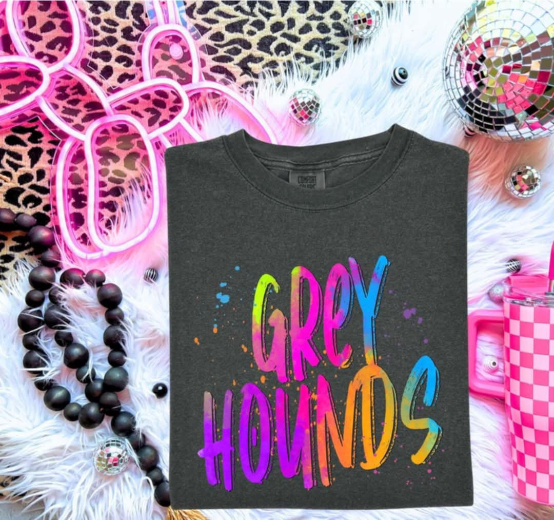 Greyhounds Neon Splatter (S&G) 100009 DTF transfer