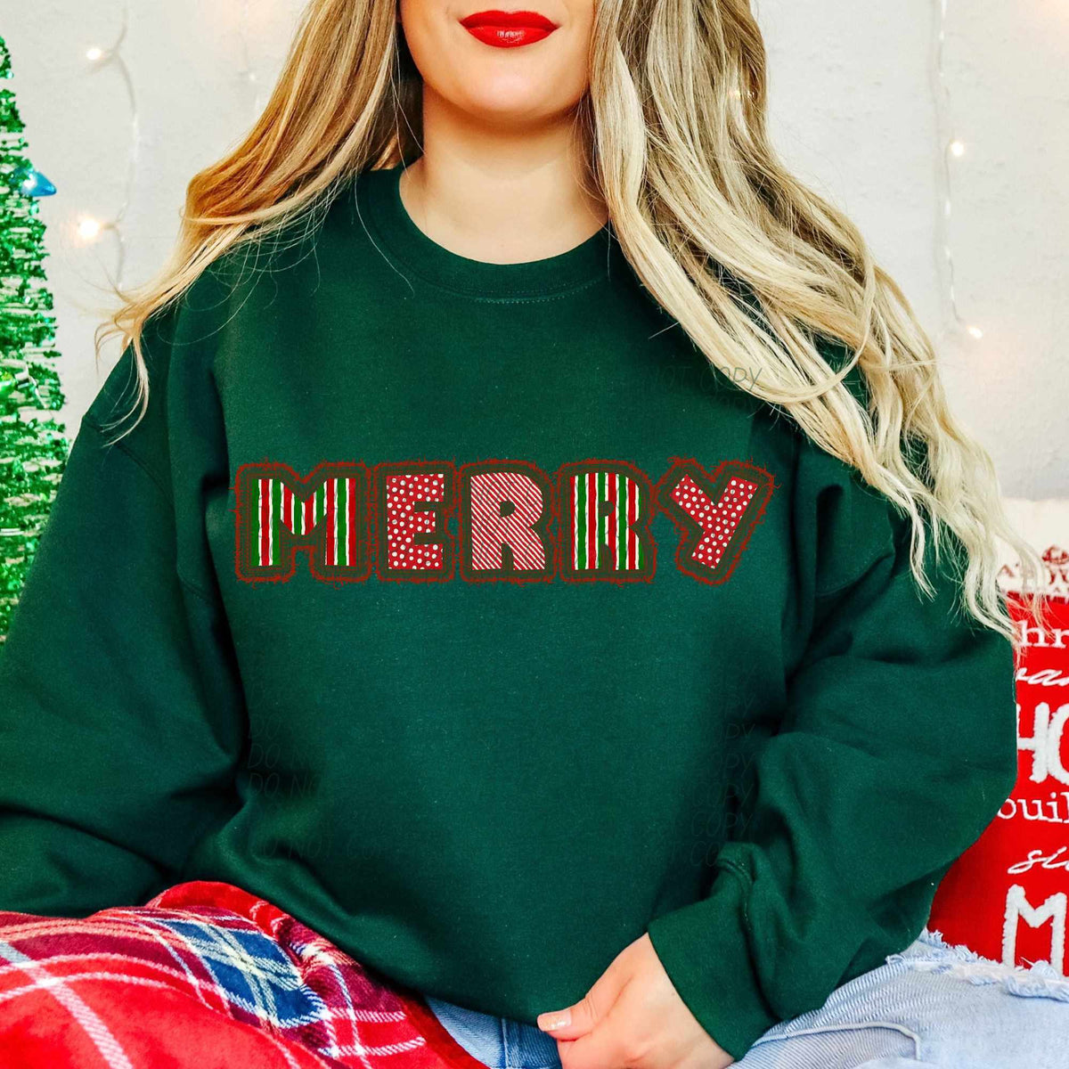 Merry red and green (CITY) 65030 DTF transfer
