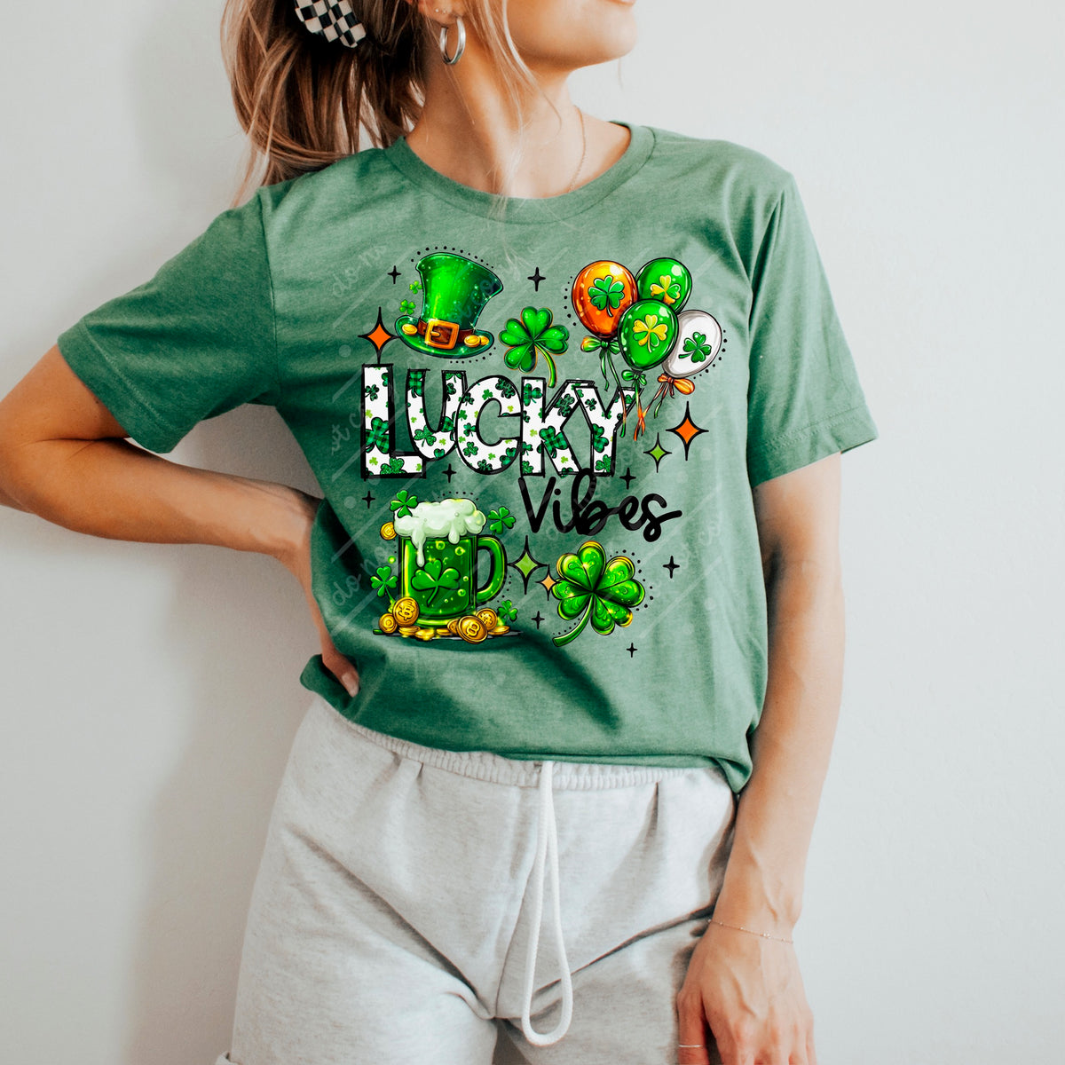 Lucky Vibes collage (exclusive) DTF Transfer