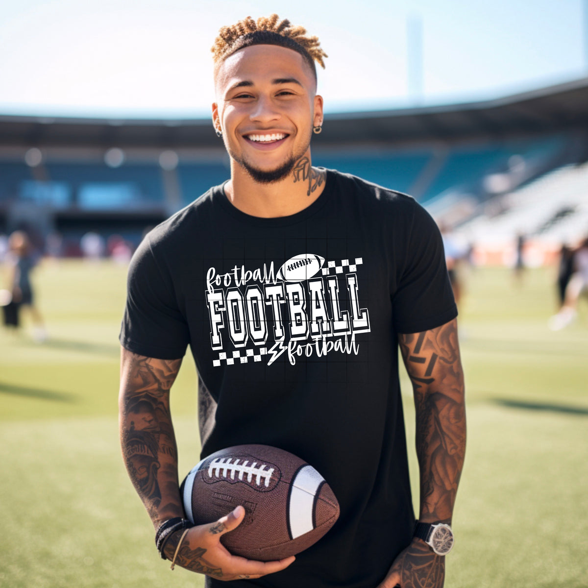 Football Season Repeated WHITE CSC DTF transfer