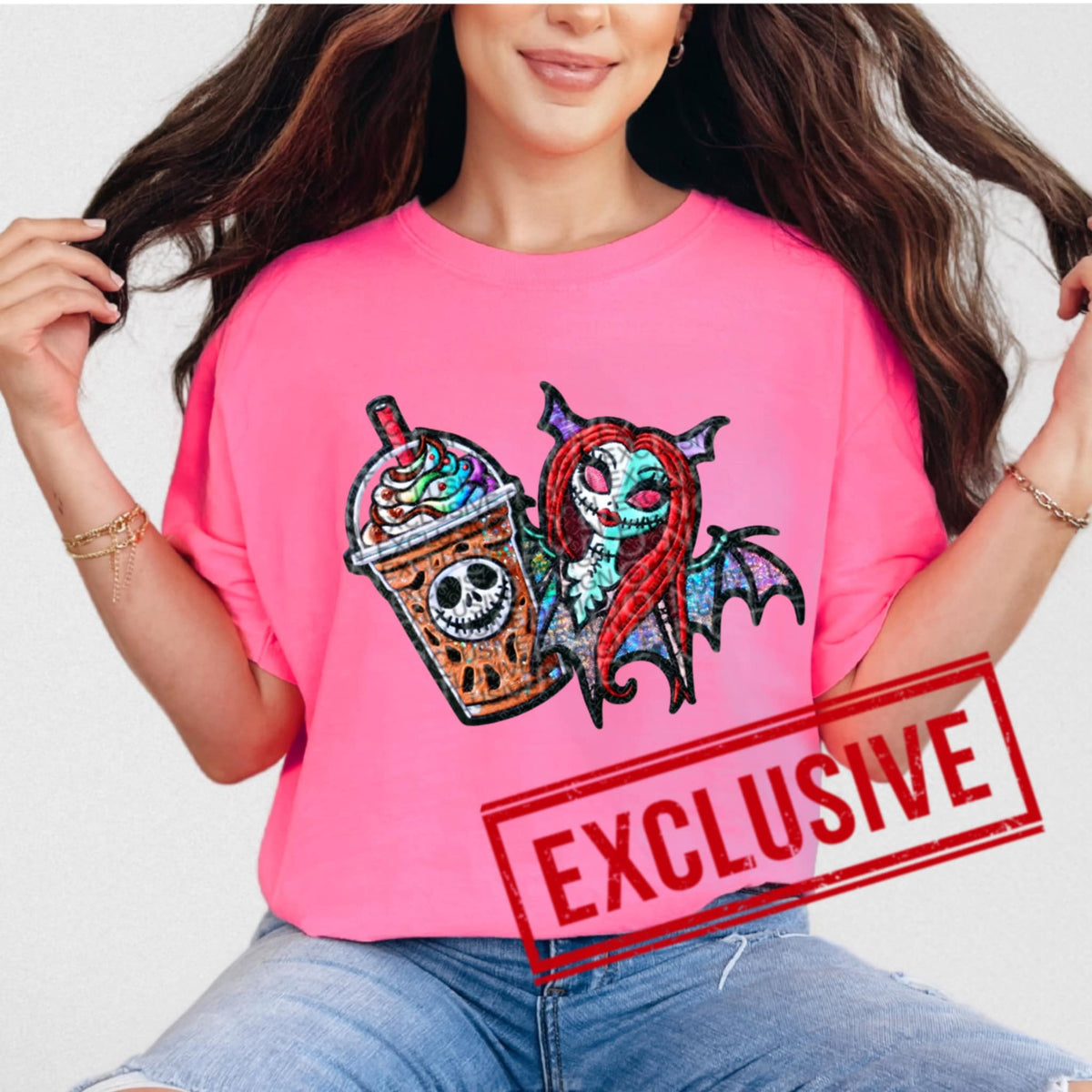 Skull bat coffee exclusive DTF transfer