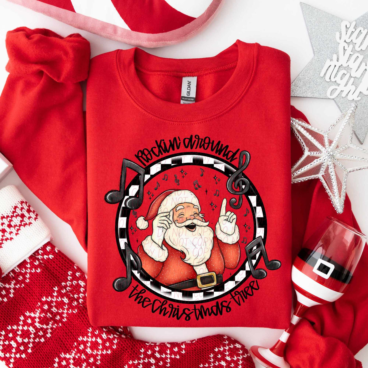 Rockin’ around the Christmas tree (CITY) 60919 DTF transfer