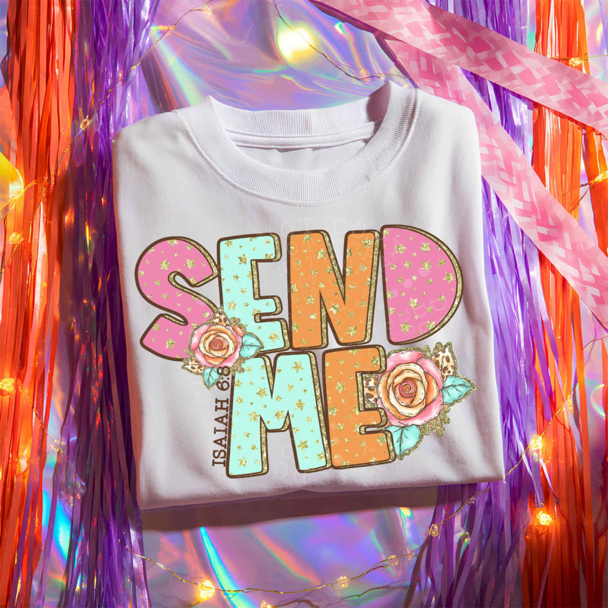 Send me Isaiah 6:8 107589 DTF transfer