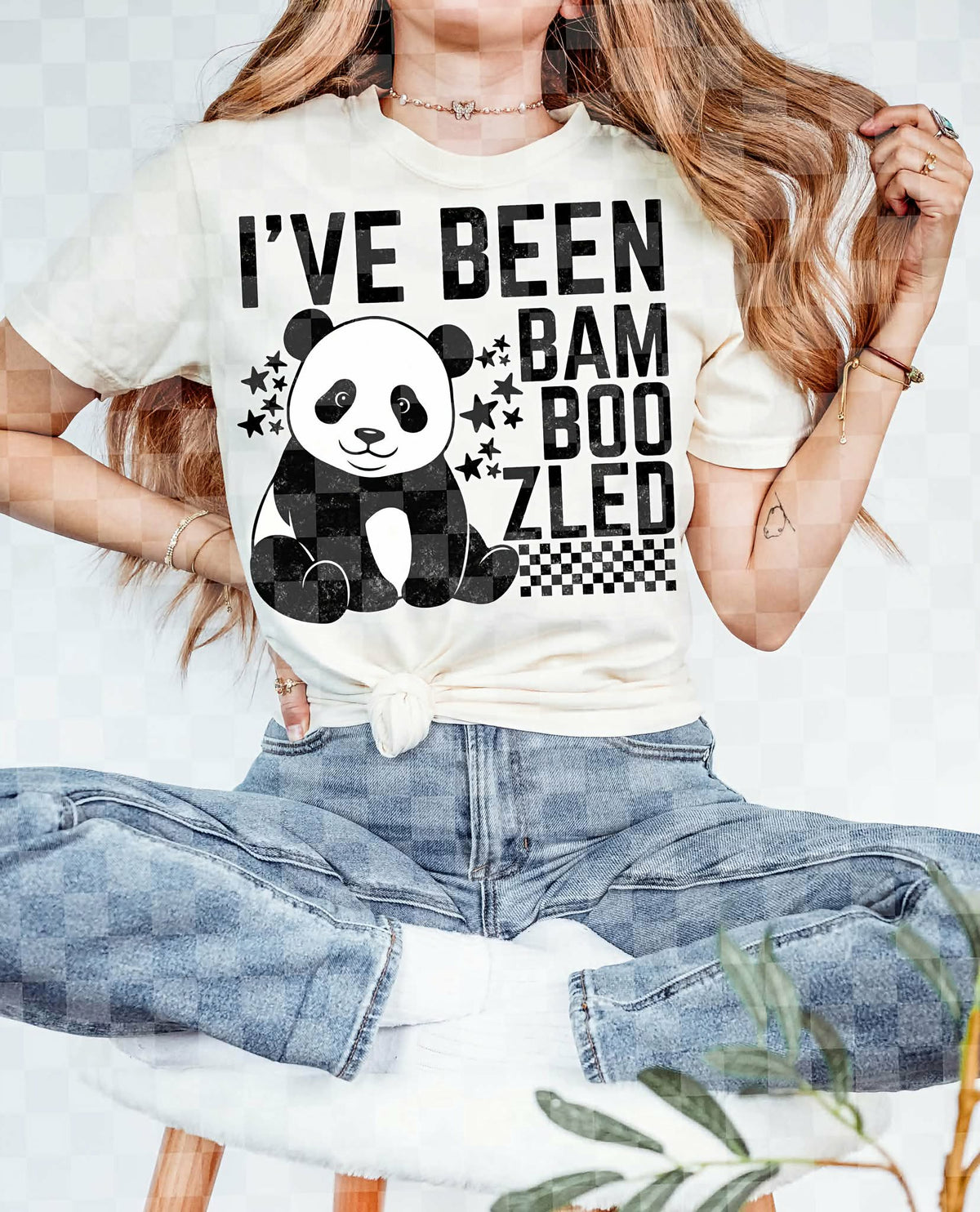 I’ve been bam boozled panda BLACK (Unhinged) DTF Transfer