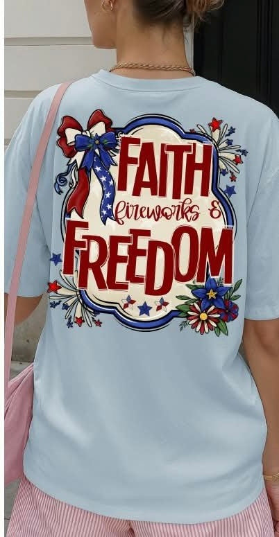 Faith fireworks & freedom (S&G) DTF Transfer