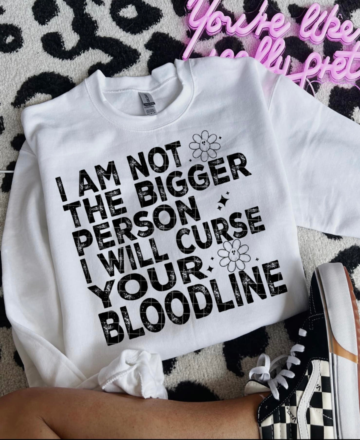 Ill curse your bloodline black (linda) 111200 DTF transfer