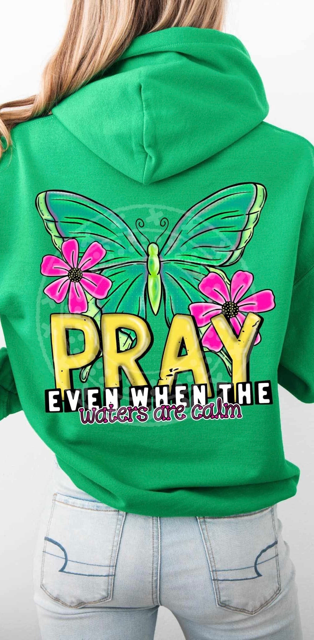 Pray even when the waters are calm 82991 DTF transfer