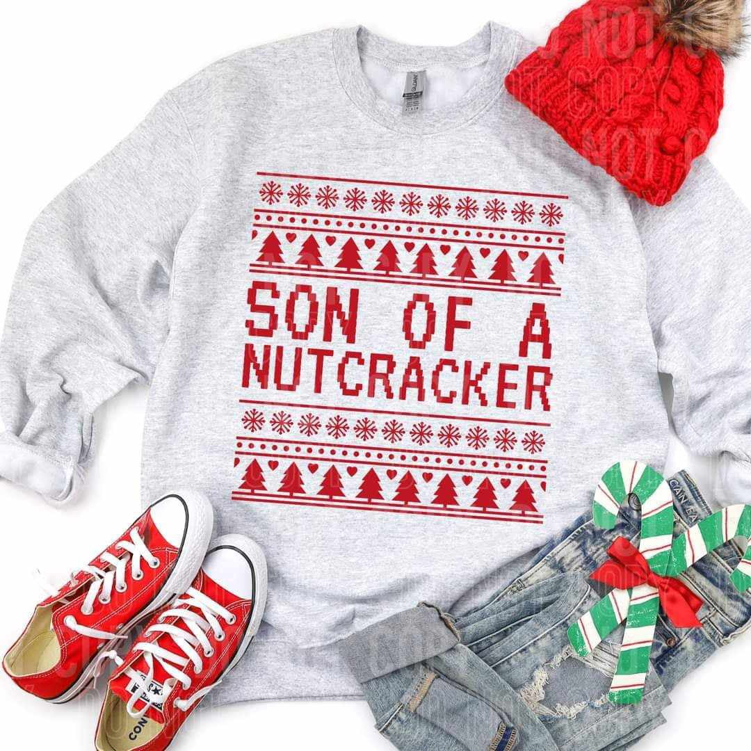 Son of a nutcracker sweater effect (SBB) 65647 DTF transfer