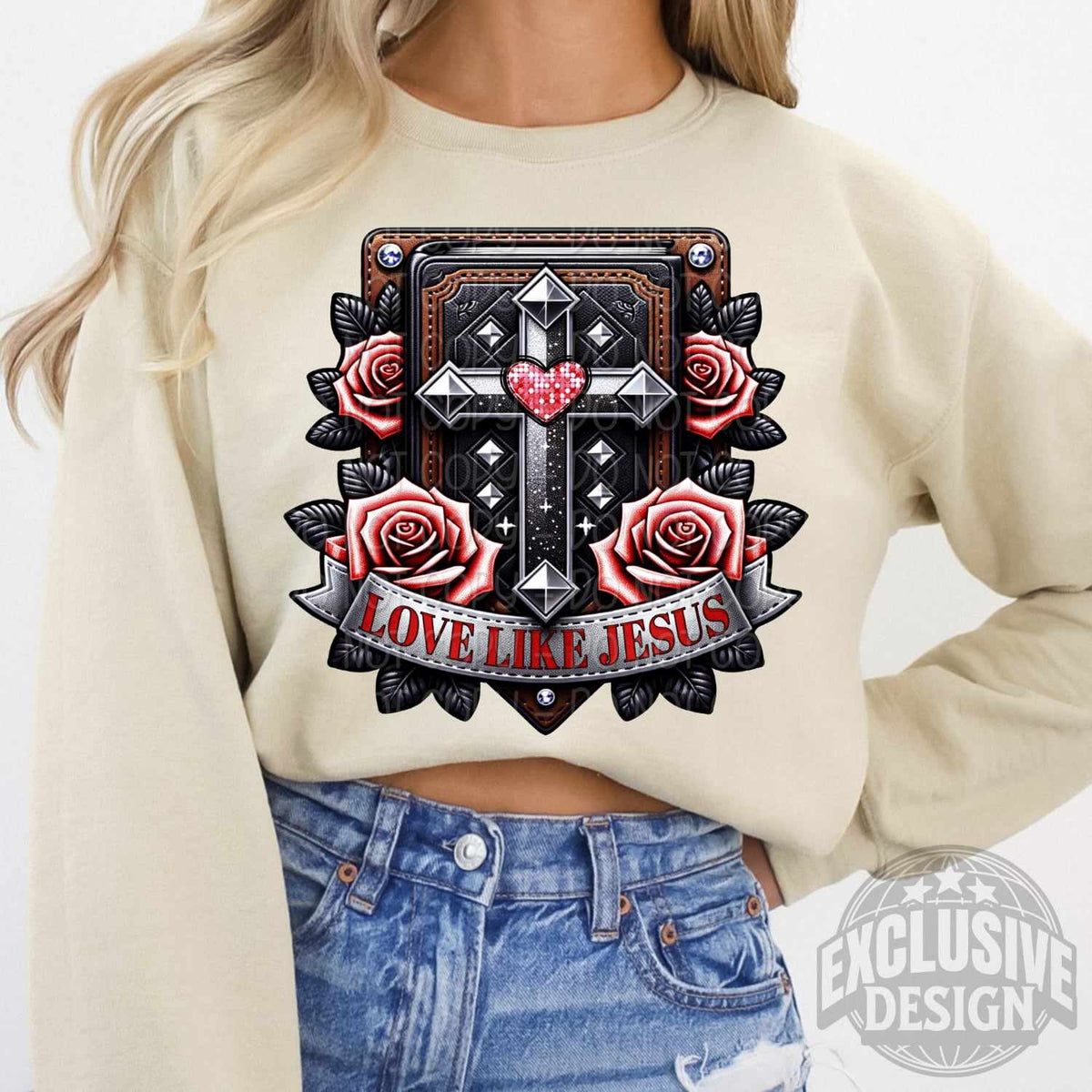 Love like Jesus exclusive 73273 DTF transfer