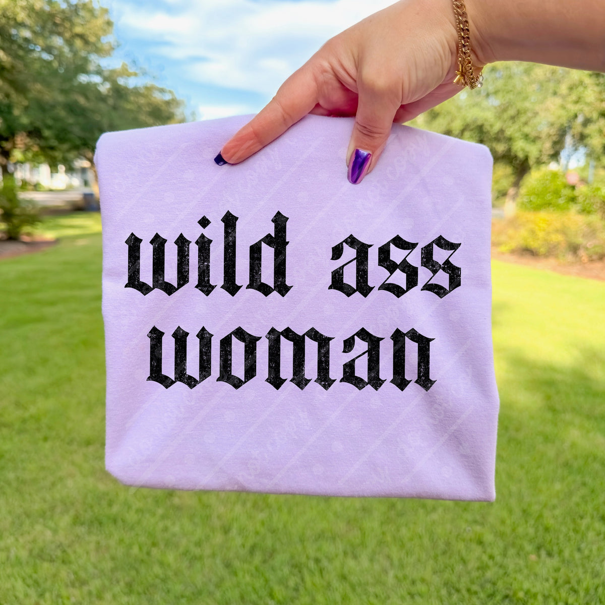 Wild ass woman (black) DTF Transfer