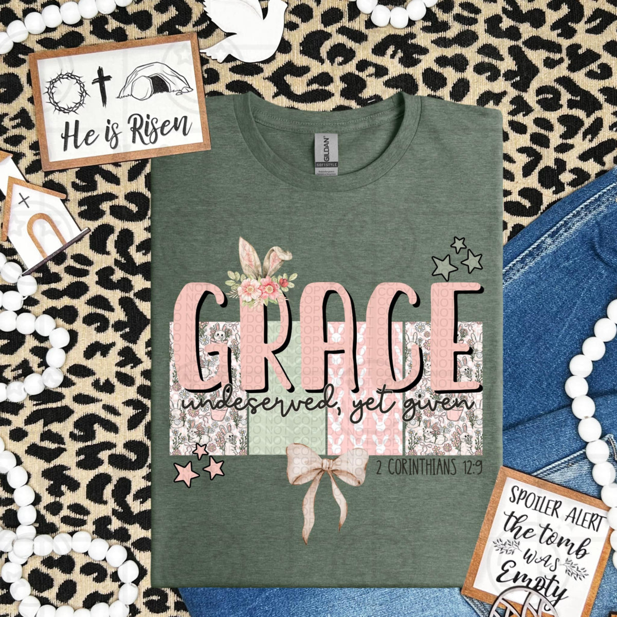 Grace undeserved, yet given (HW) 92672 DTF transfer