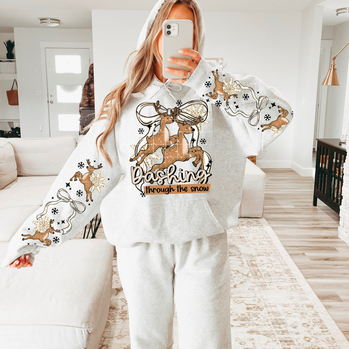 Dashing through the snow (front only) (CSC) DTF Transfer