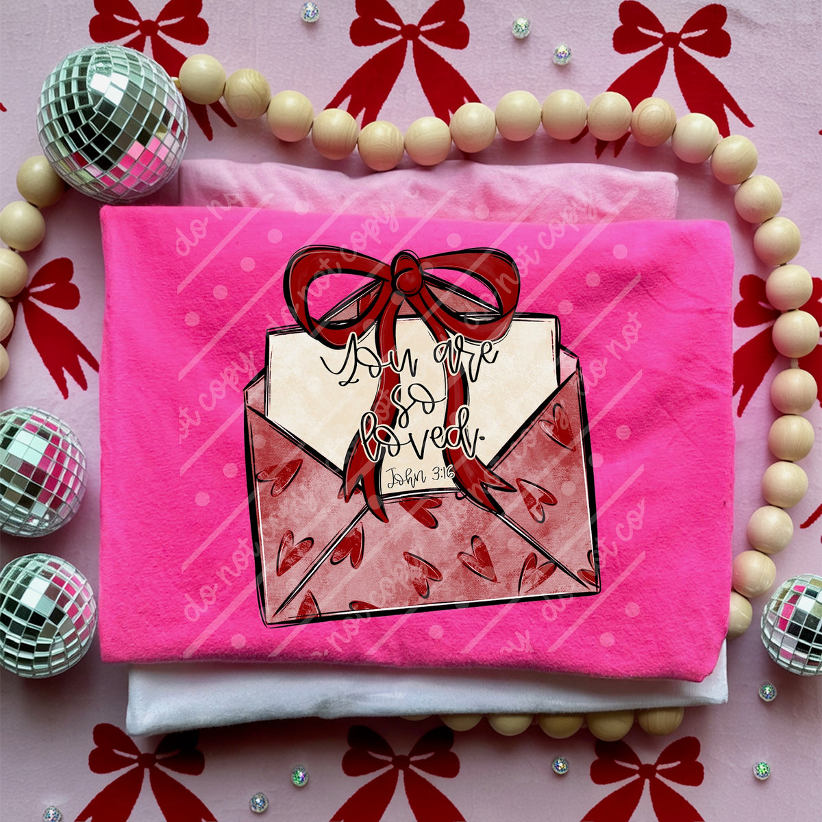 You are so loved red envelope (OHDD) DTF Transfer