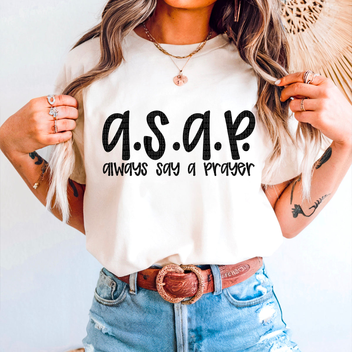 A.S.A.p always say a prayer 94924 DTF transfer