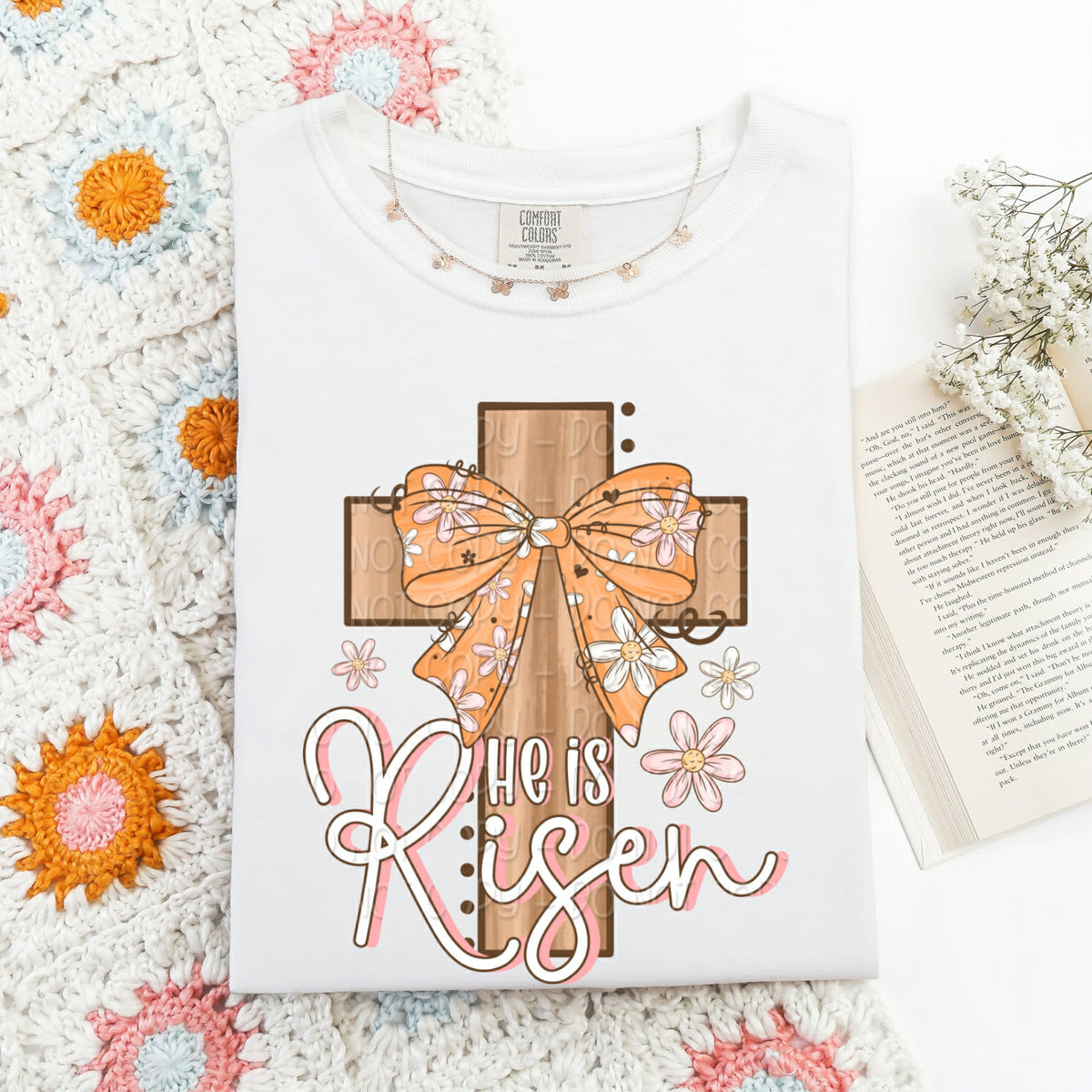 He is risen cross (DWS) DTF Transfer