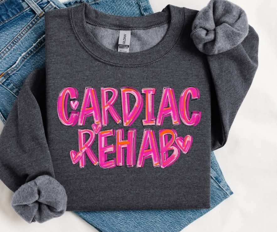 Cardiac rehab pink brushstroke (S&G) 79661 DTF transfer