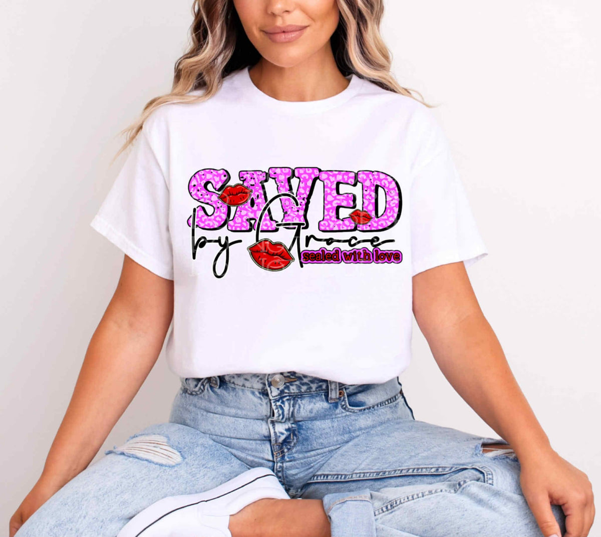 Saved By Grace exclusive DTF Transfer