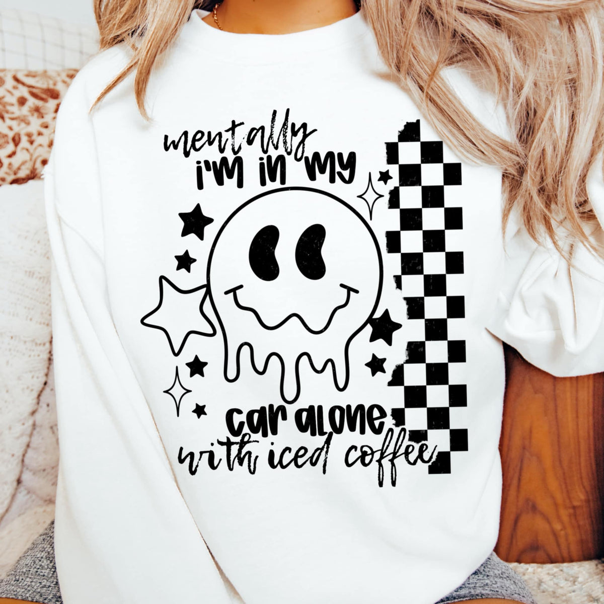 Mentally I’m in my car with coffee BLACK CMD DTF transfer