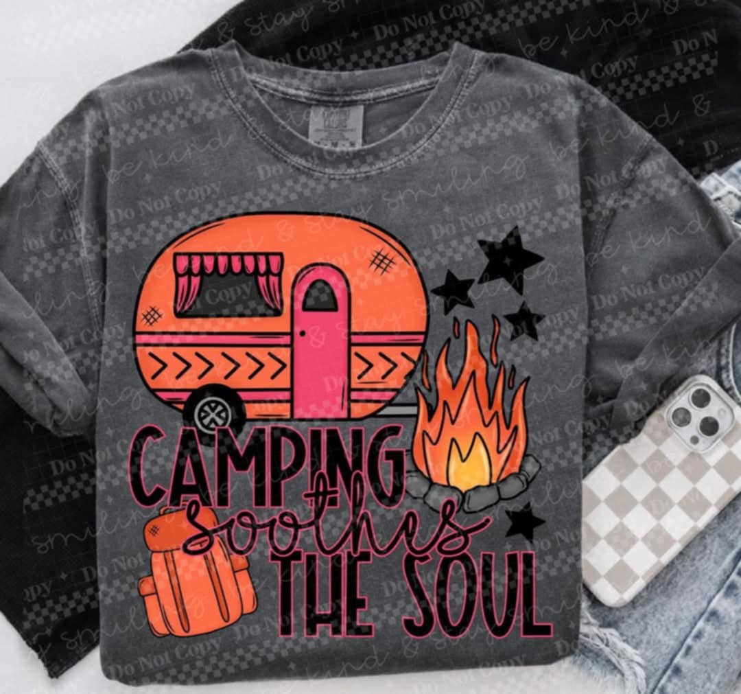 Camping soothes the soul (CMLD) 95894 DTF transfer