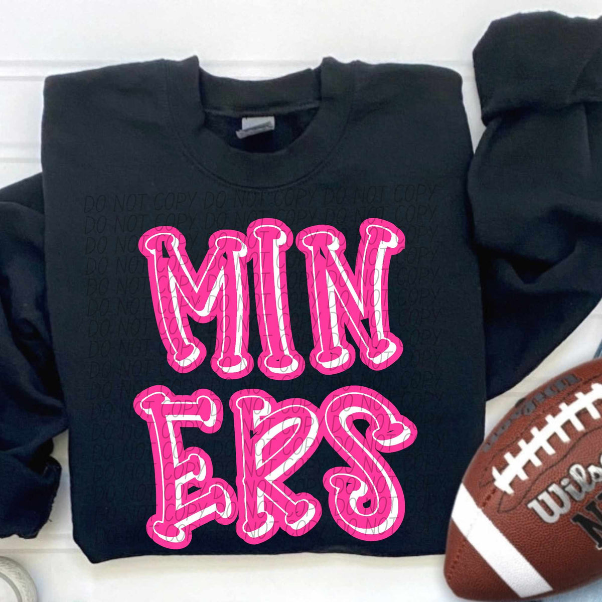 Miners hot pink 55363 DTF transfer