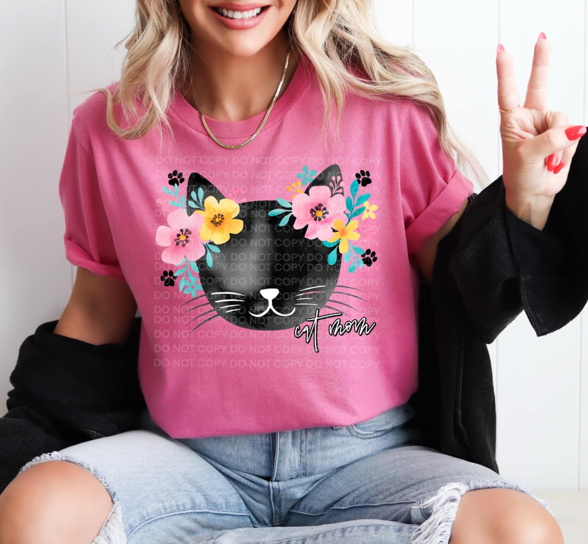 Cat mom (SCG) 92249 DTF transfer