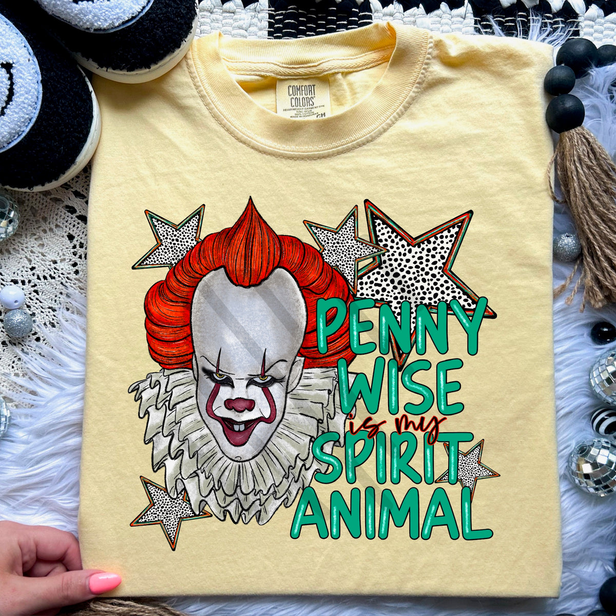 Clown spirit animal (sarcastic momma) 113734 DTF transfer