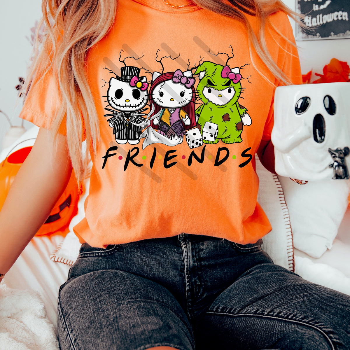 Kitty Friends Nightmare 113858 DTF transfer
