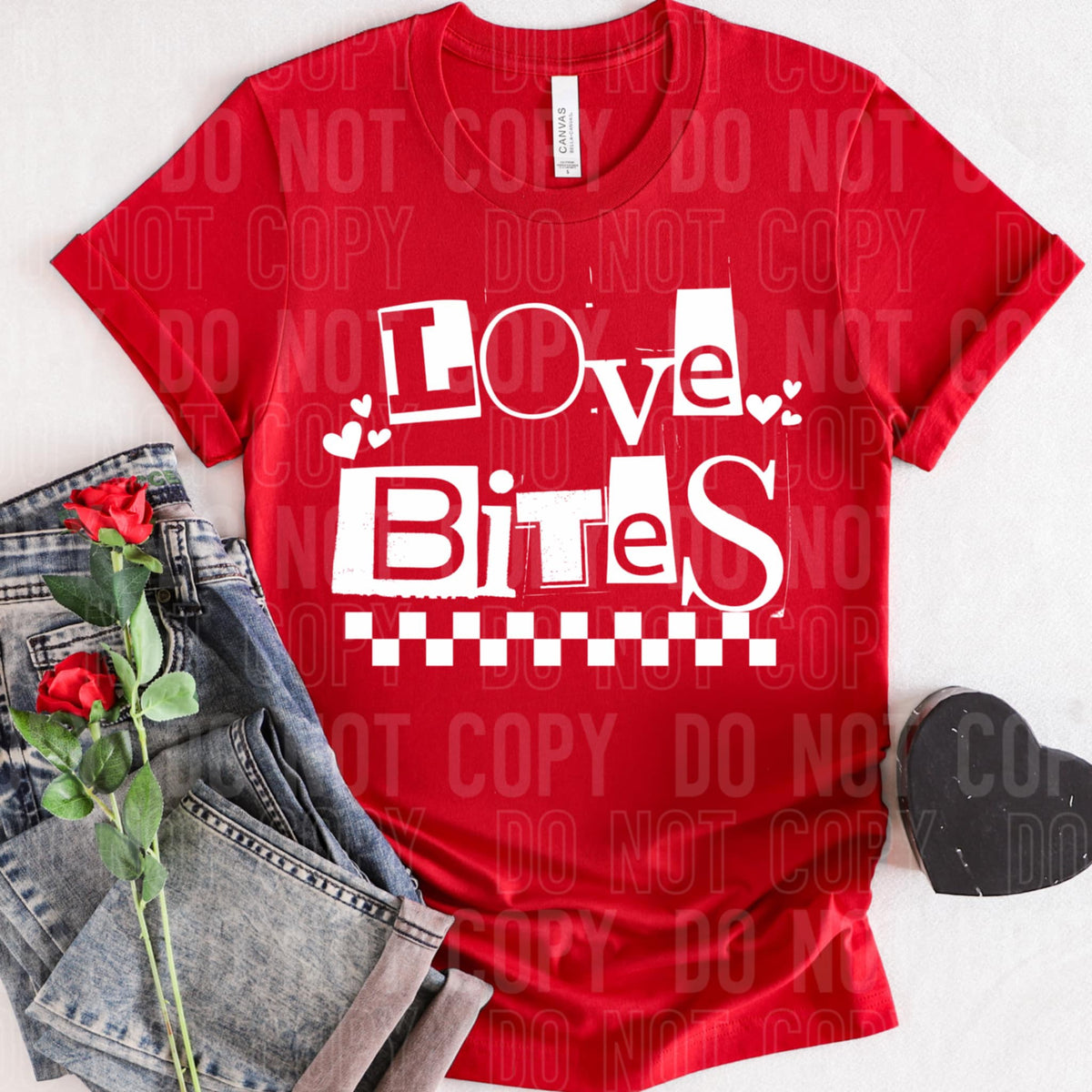 Love bites WHITE (SBB) 92034 DTF transfer