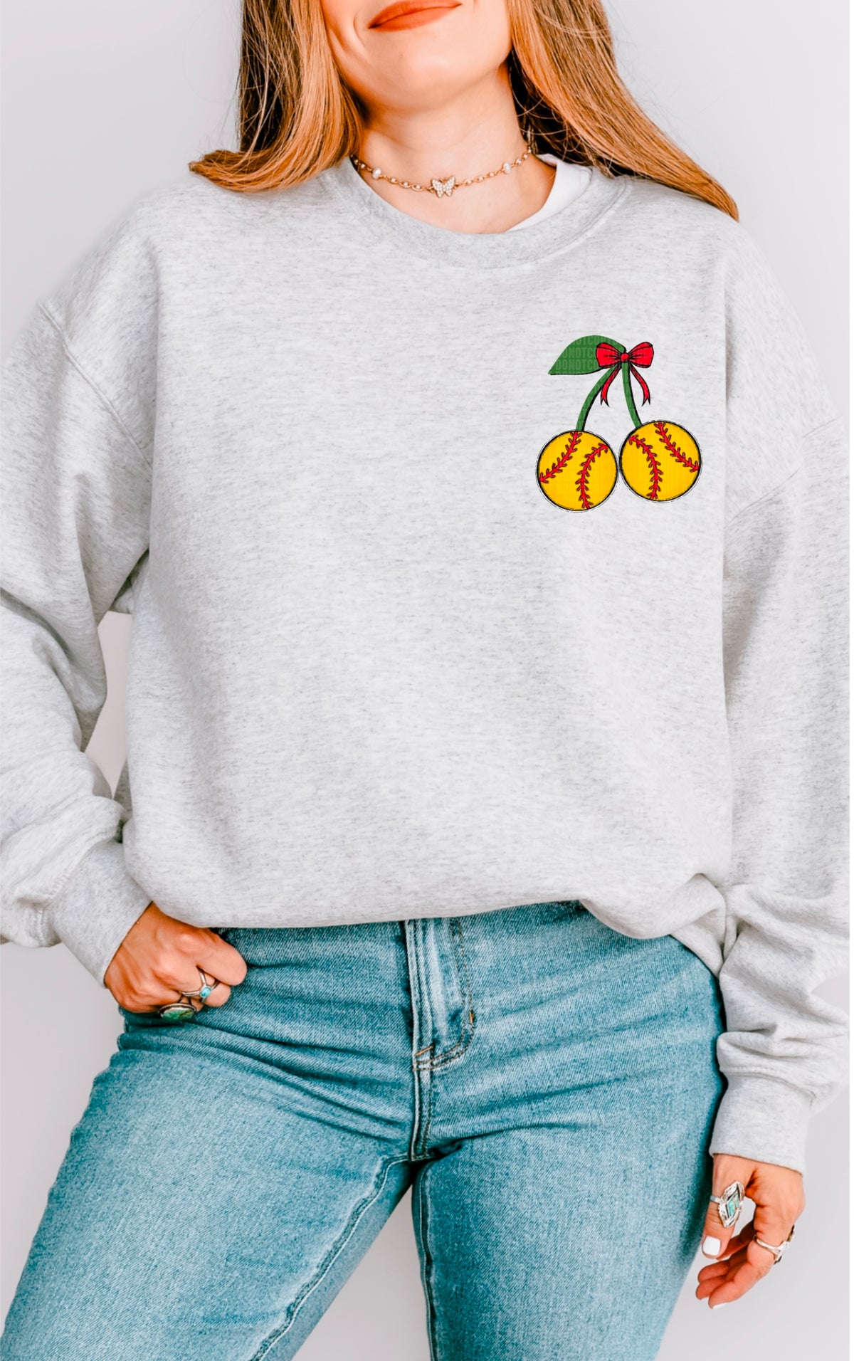 Softball cherries 93822 DTF transfer