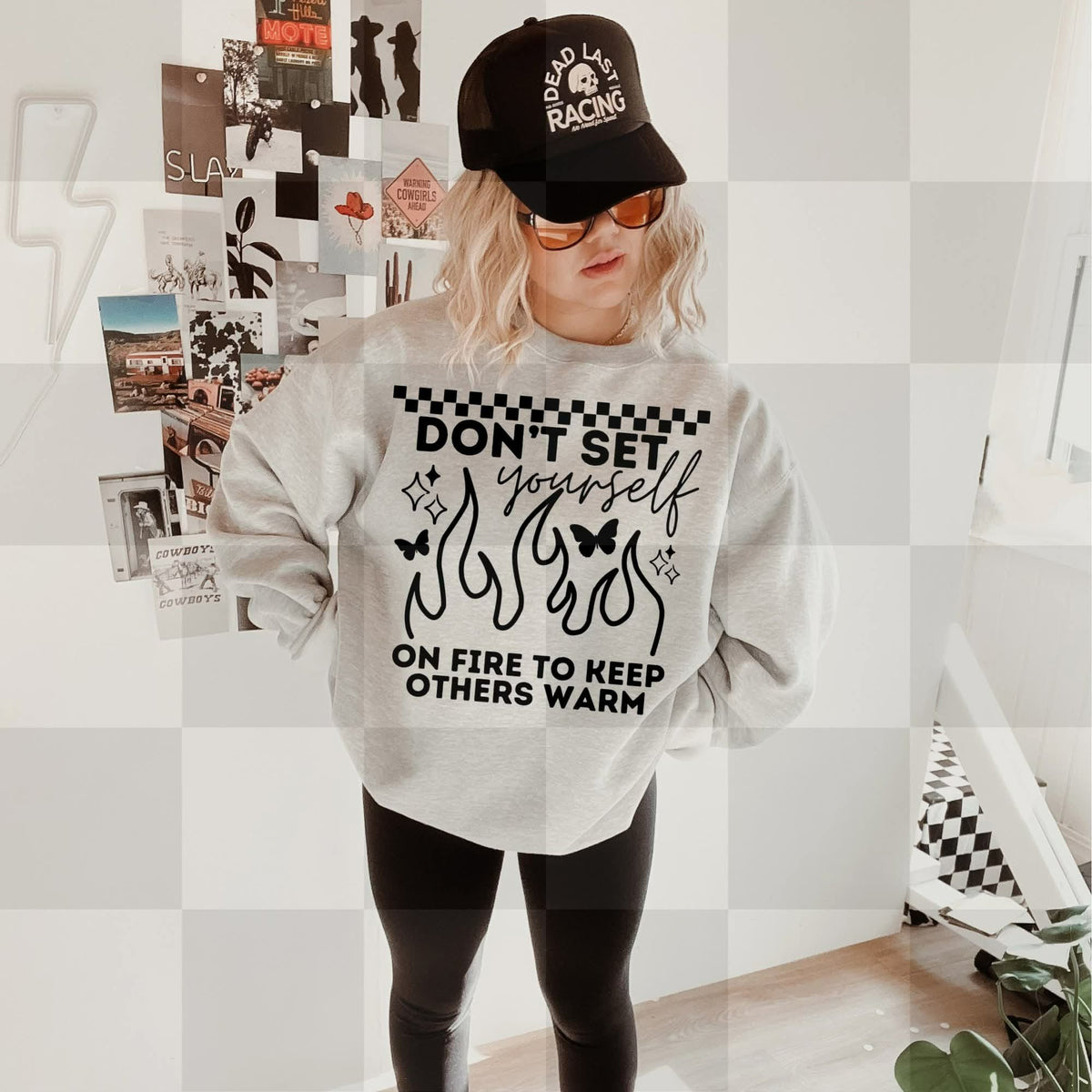 Don’t set yourself on fire (unhinged) DTF TRANSFER