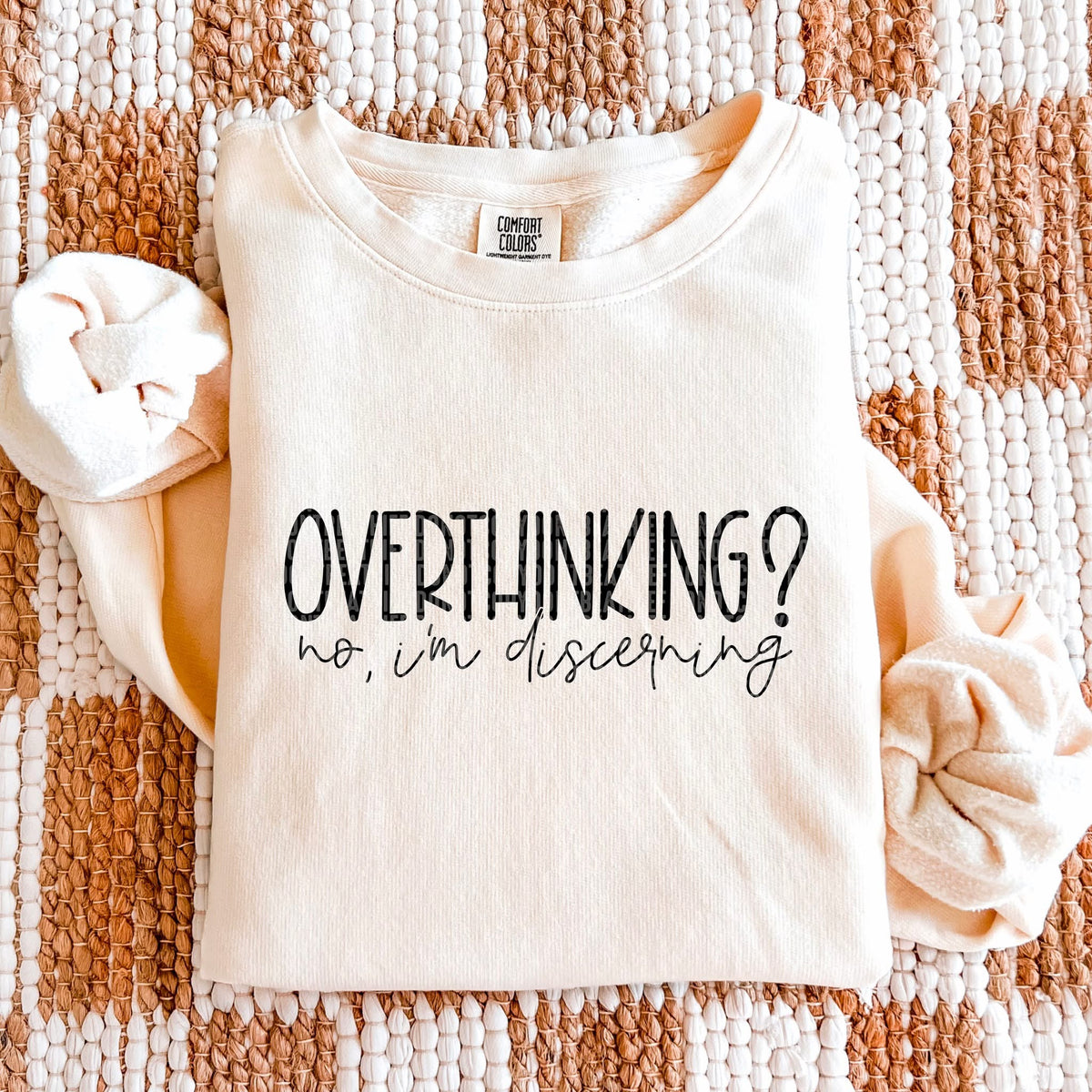 Overthinking? I’m discerning BLACK (SDD) DTF Transfer