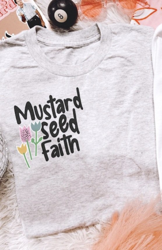 Mustard seed faith pocket Sunday Specials DTF transfer