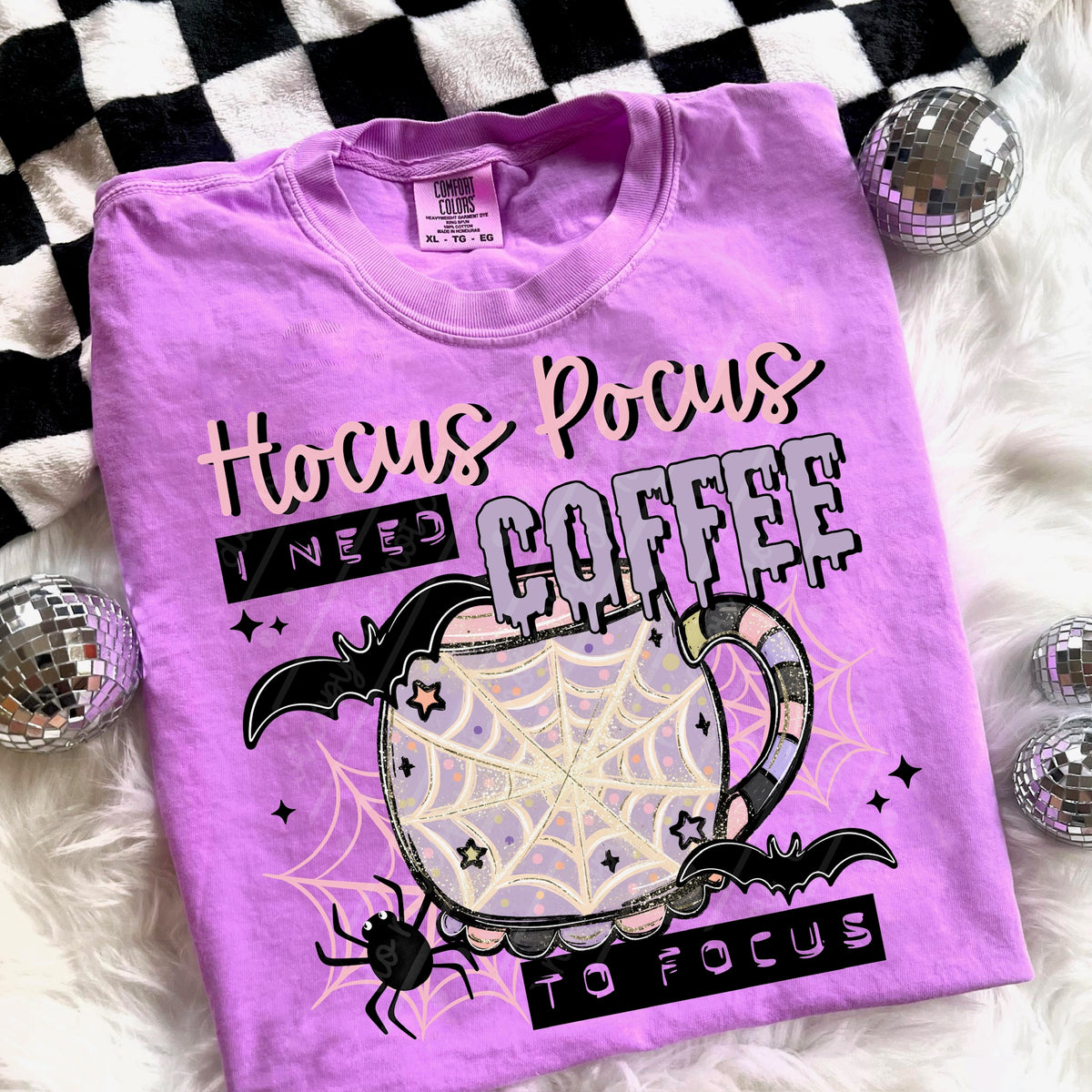 Hocus pocus need coffee to focus (exclusive) DTF Transfer