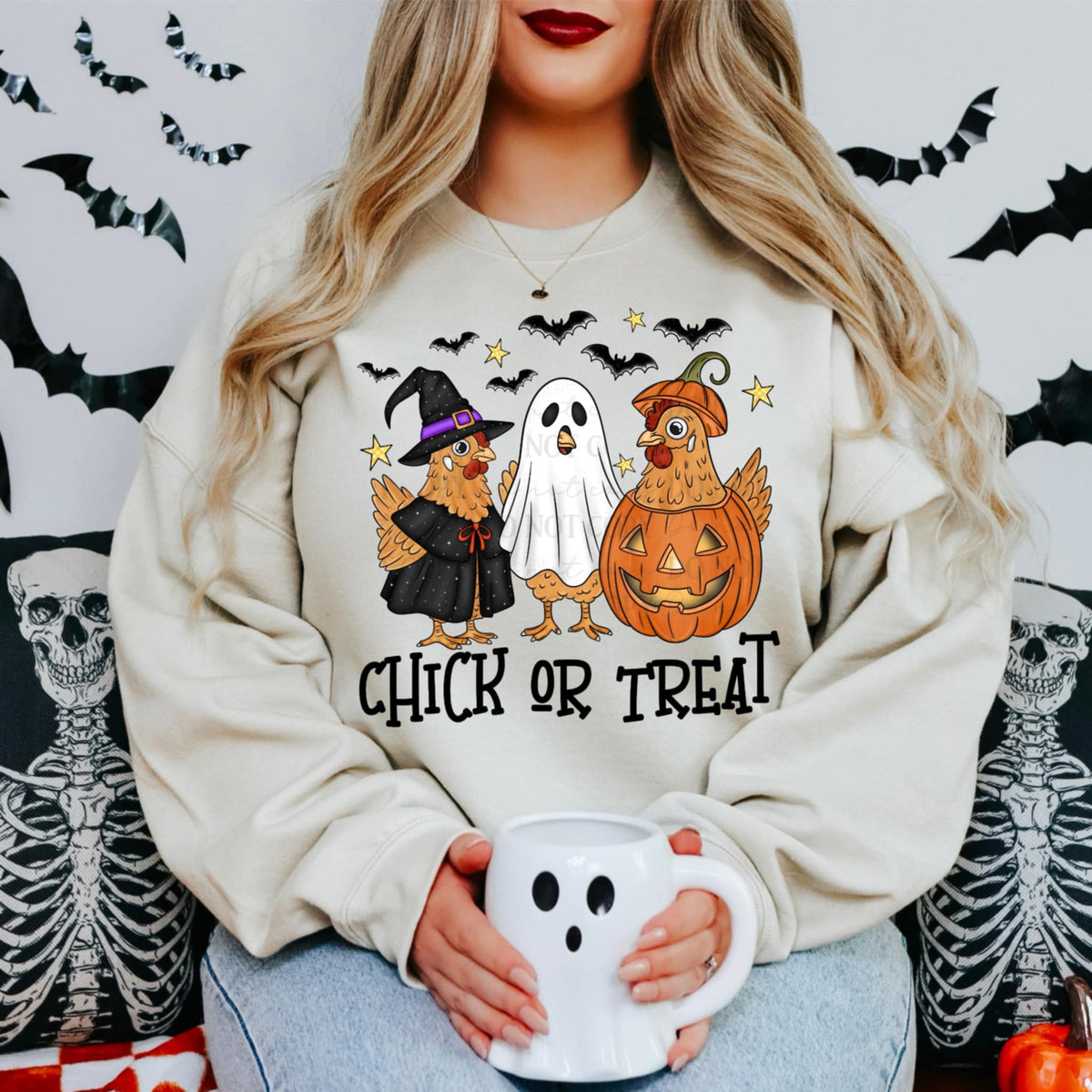 Chick or Treat (abd) DTF transfer