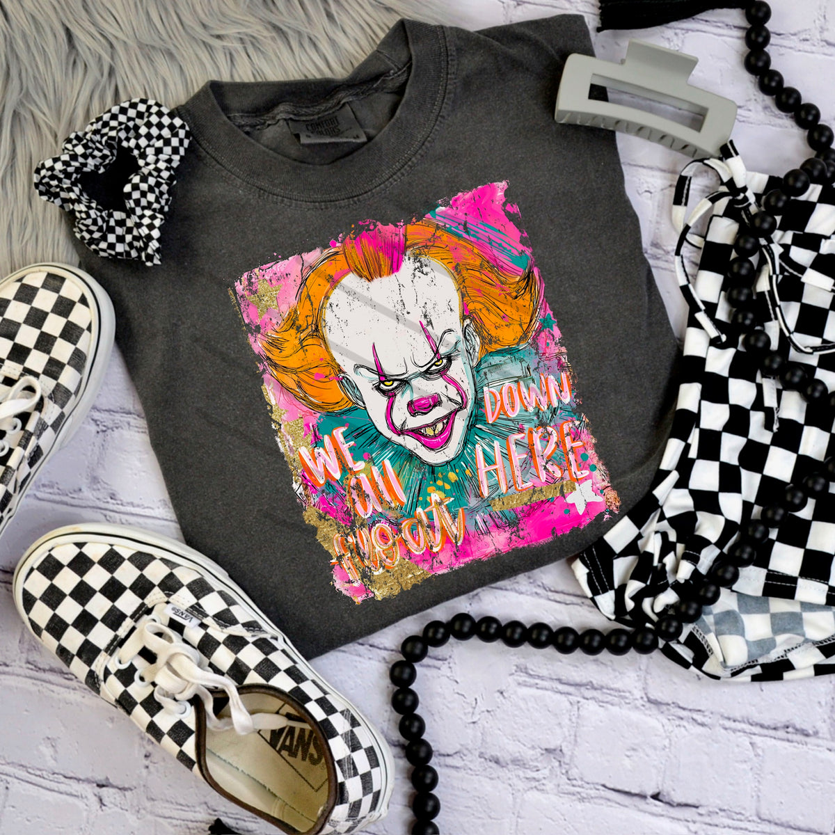 Clown DISTRESSED (saved) 110447 DTF transfer